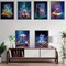6-Pc Sea Mushroom Diamond Painting Kit for Adults, Round Gem Art, 11.8x15.7 in.
